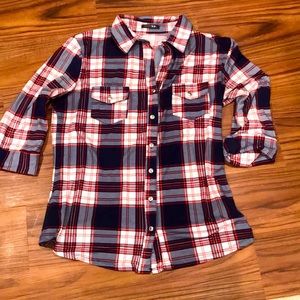 Stitchfix Papermoon plaid shirt L